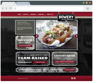 Bowery - Dallas Restaurant Website Design