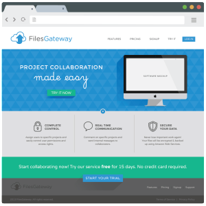 Files Gateway Website Design