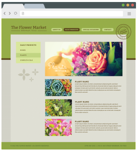 Texas Flower Shop Website Design