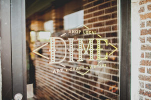 The DIME Store Interior and Logo